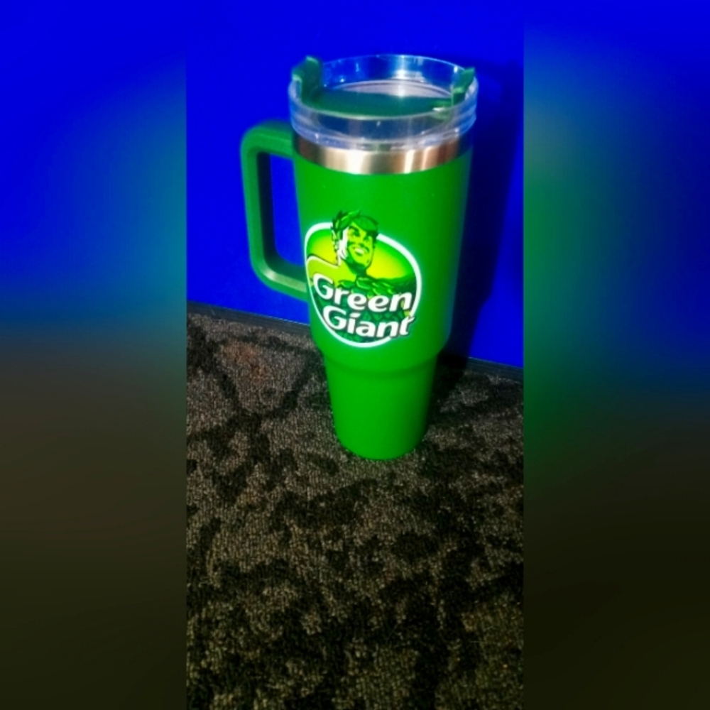 Jolly green gaint Branded Green Insulated Travel Tumbler